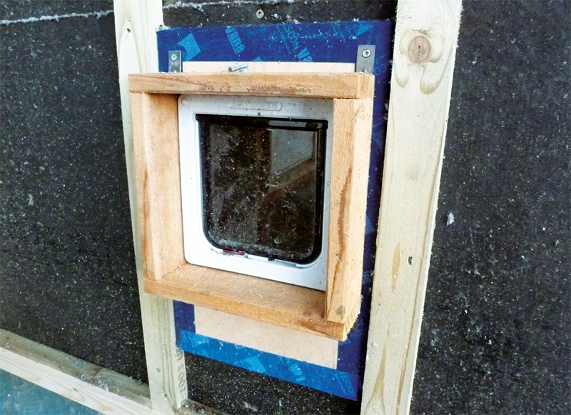 An airtight catflap, built by the client for just £25
