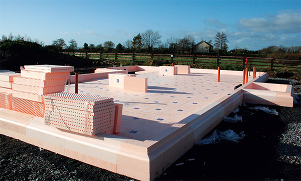 The Isoquick insulated raft foundation