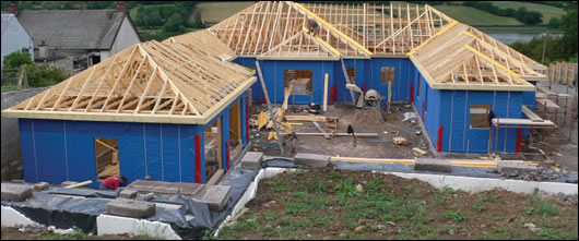 a 420m2 timber frame home being built by Ecotec in Dungannon, Co. Tyrone