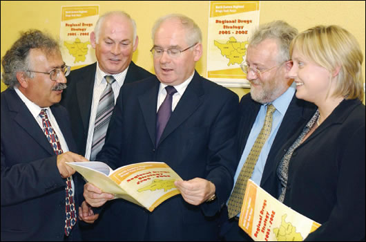 Minister Noel Ahern (centre of picture) has been a public champion of the PPP model, promoting it as a means of encouraging regeneration in run down areas, even if that regeneration could be accused of serving the private sector and not those who have been displaced by the schemes