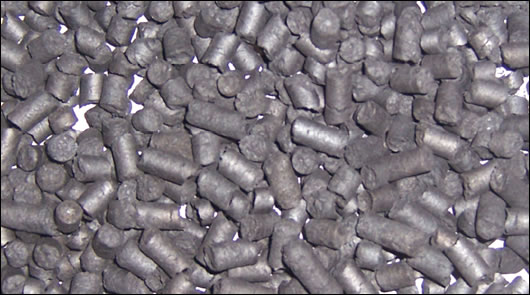 Biochar, charcoal produced from organic waste improves the soil's cation exchange capacity, enabling the plants to take up nutrients more easily