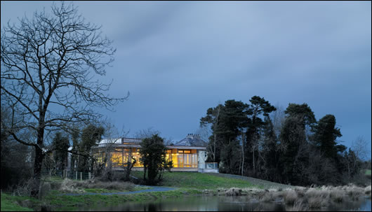 The building sits on the edge of the Ballybay Wetlands, an ecologically diverse freshwater habitat in central Monaghan that is home to a key national population of whooper swan, as well as other bird species such as widgeon and curlew
