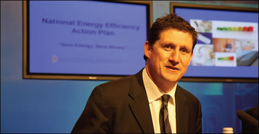 Energy minister Eamon Ryan TD at the launch on the National Energy Efficiency Action Plan in May. The plan includes commitments to have green procurement guidelines in place this year
