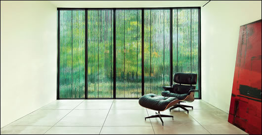 emerald glass allows both daylight and privacy