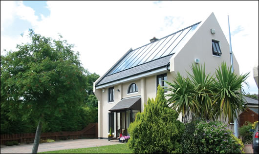 The Knocklyon solar house featured a solar heating and ventilation system