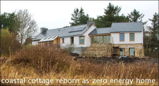 Coastal cottage reborn as zero energy home