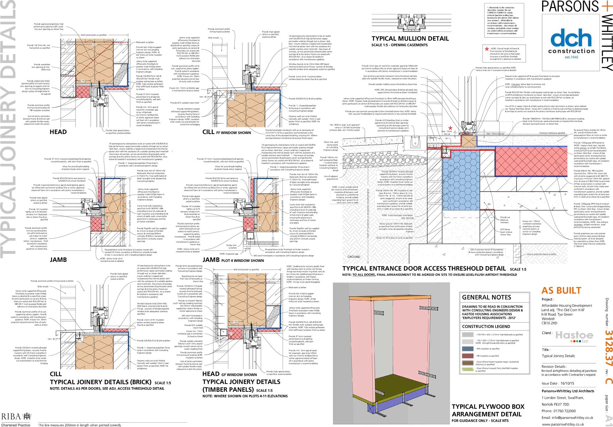 Essex Village Becomes Eco Pioneer With Latest Passive House Scheme - typical joinery details typical joinery details