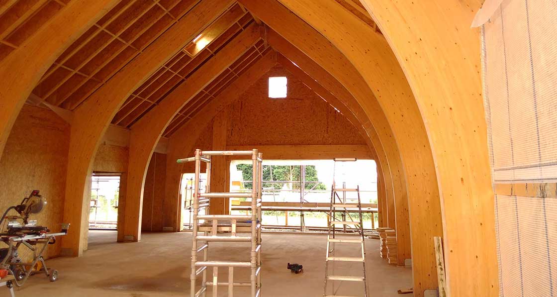 Embedded Building Structural System Timber frame - passivehouseplus.ie