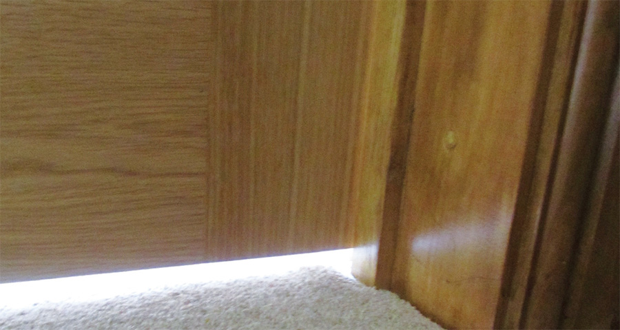 Door undercuts provide air transfer provision and help improve ventilation