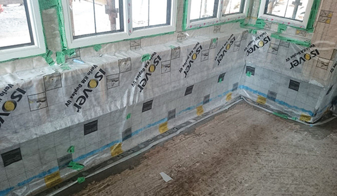 Isover Vario membranes provide airtightness and moisture control for the structure