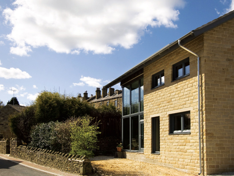 Rather than permanent brise soleil, retractable blinds provide shading when necessary