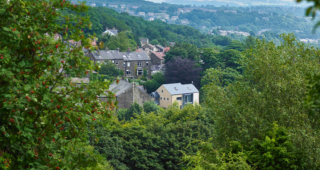 The house is situated in an idyllic location with views over the beautiful Colne Valley.