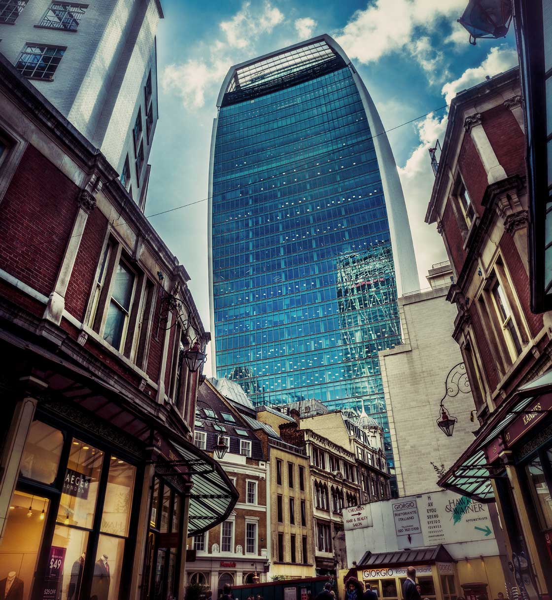 Walkie Talkie, London. The nickname for a skyscraper at Fenchurch Street in London, which earned the additional nickname “death ray”, and which was reported to be damaging neighbouring buildings and parked cars due to reflected light.