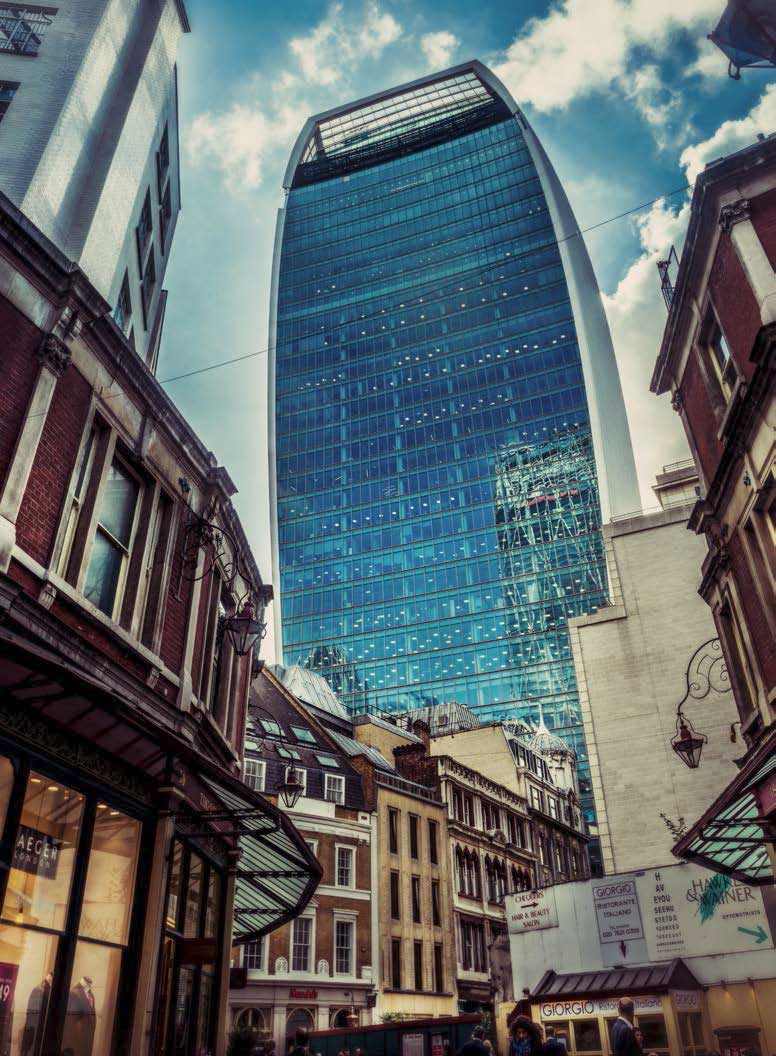 Walkie Talkie, London. The nickname for a skyscraper at Fenchurch Street in London, which earned the additional nickname “death ray”, and which was reported to be damaging neighbouring buildings and parked cars due to reflected light.