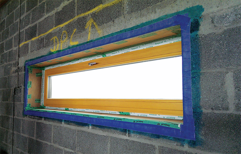 Though the building wasn’t designed as a passive house, careful attention to airtightness using Ampack’s range of tapes and membranes, with particular attention paid to key junctions such as windows, chased walls and a counterbattened service void in ceilings, leading to an impressive pressure test result of 0.48 ACH.