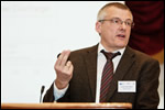 Dr Ruprecht of the University of Stuttgart, one of the speakers at the hydro conference
