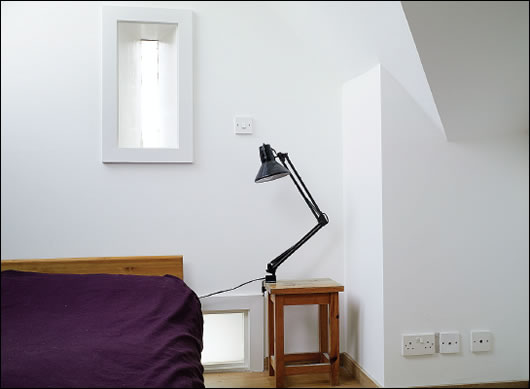 O'Brien's strategy called for maximising natural light in all areas of the house, including in the attic conversion