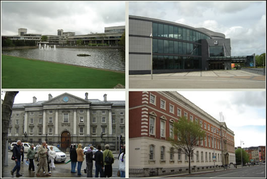 DIT (above right), TCD (above left), DCU (top right) and UCD (top left). 