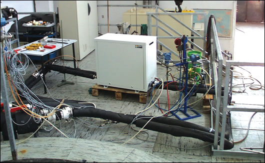 A Dunstar heat pump undergoing testing at Arsenal in 2004