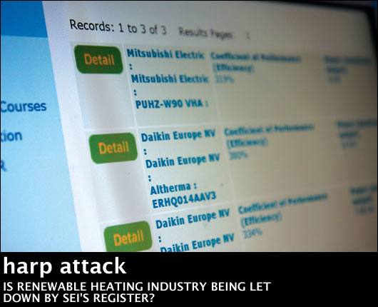 IS RENEWABLE HEATING INDUSTRY BEING LET DOWN BY SEI’S REGISTER?