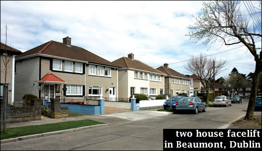 Two house facelift in Beaumont, Dublin