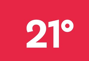 21 degrees