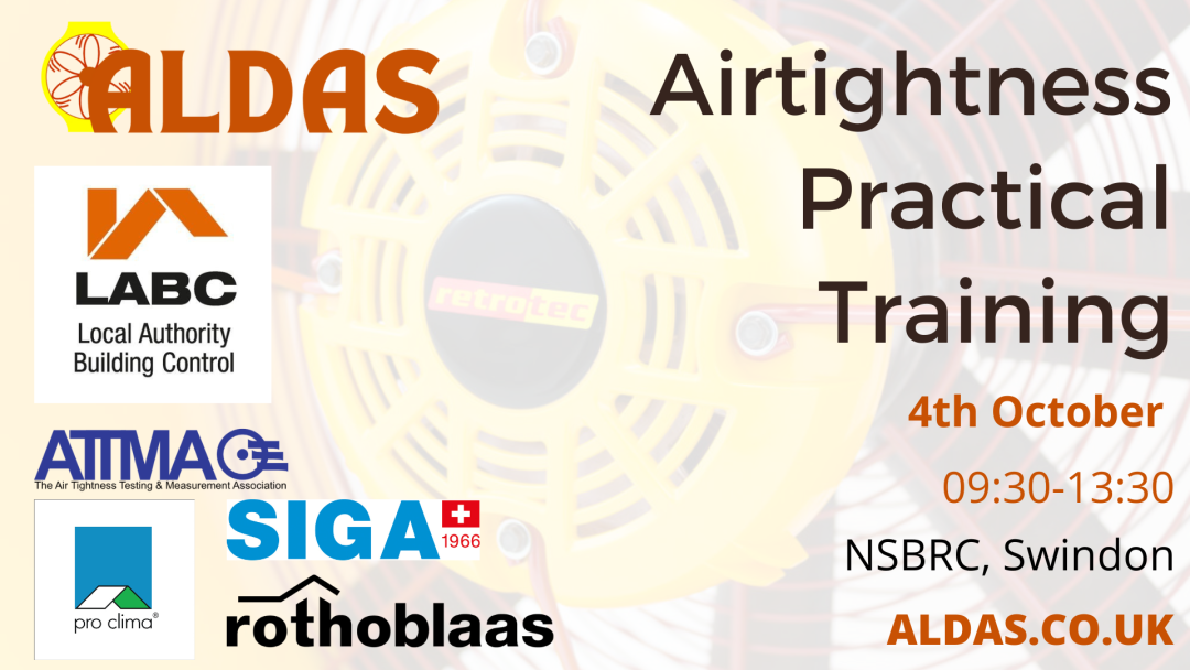 Practical Airtightness Training with Aldas & LABC