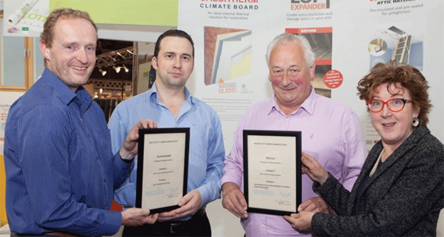 Lime cork thermal plaster wins at Architecture Expo
