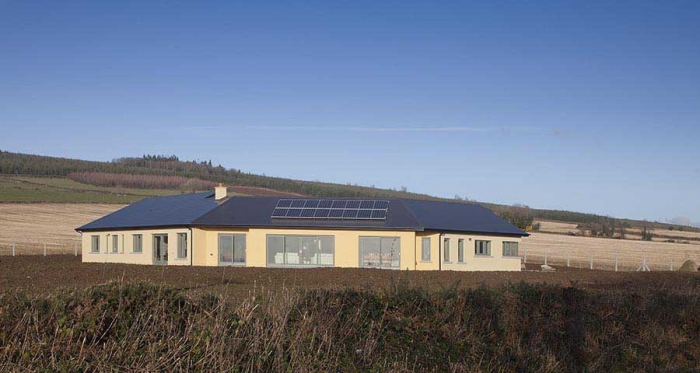 Ireland&#039;s first A1 rated certified passive house. In spite of installing a high efficiency heat pump, owner Francis Clauson felt compelled to install a solar PV array in order to meet the renewable energy targets in TGD L, as was revealed in issue two of Passive House Plus