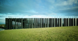 Heneghan Peng's Giants Causeway Visitor Centre, one of the six finalists for the 2013 RIBA Stirling Prize