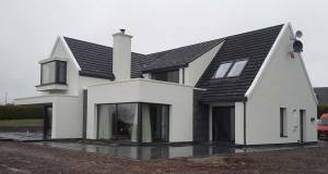 Amberline windows installed proud of blockwork prior to installation of external insulation to form an unbroken thermal layer