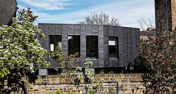 Compact solid-timber passive house on London infill site