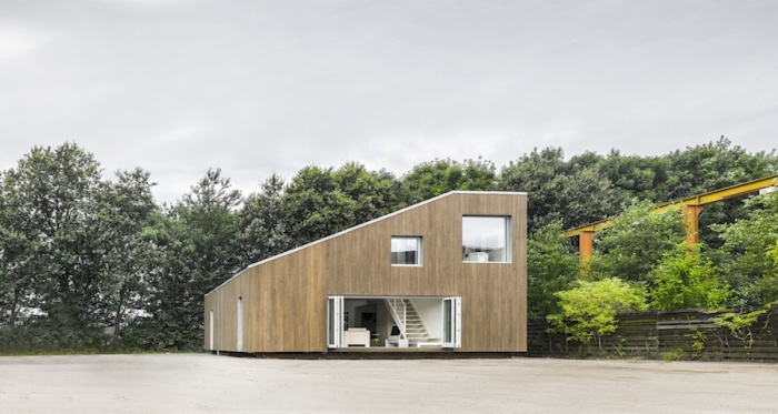 An &#039;active house&#039; built from shipping containers