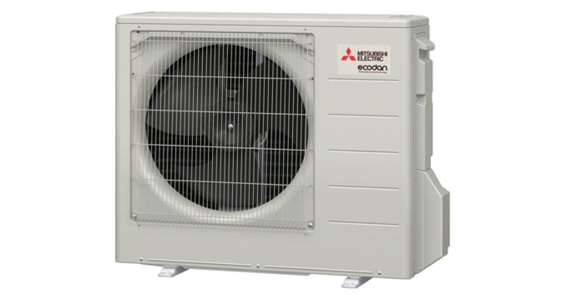 Mitsubishi heat pumps 6-7 times lower CO2 than condensing gas boilers
