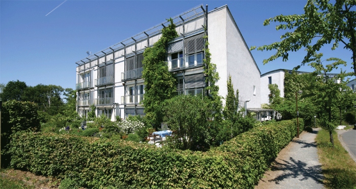 The first passive house, a four unit terrace built in the Kranichstein district of Darmstadt in 1991, will be available to visit as part of the International Passive House Conference