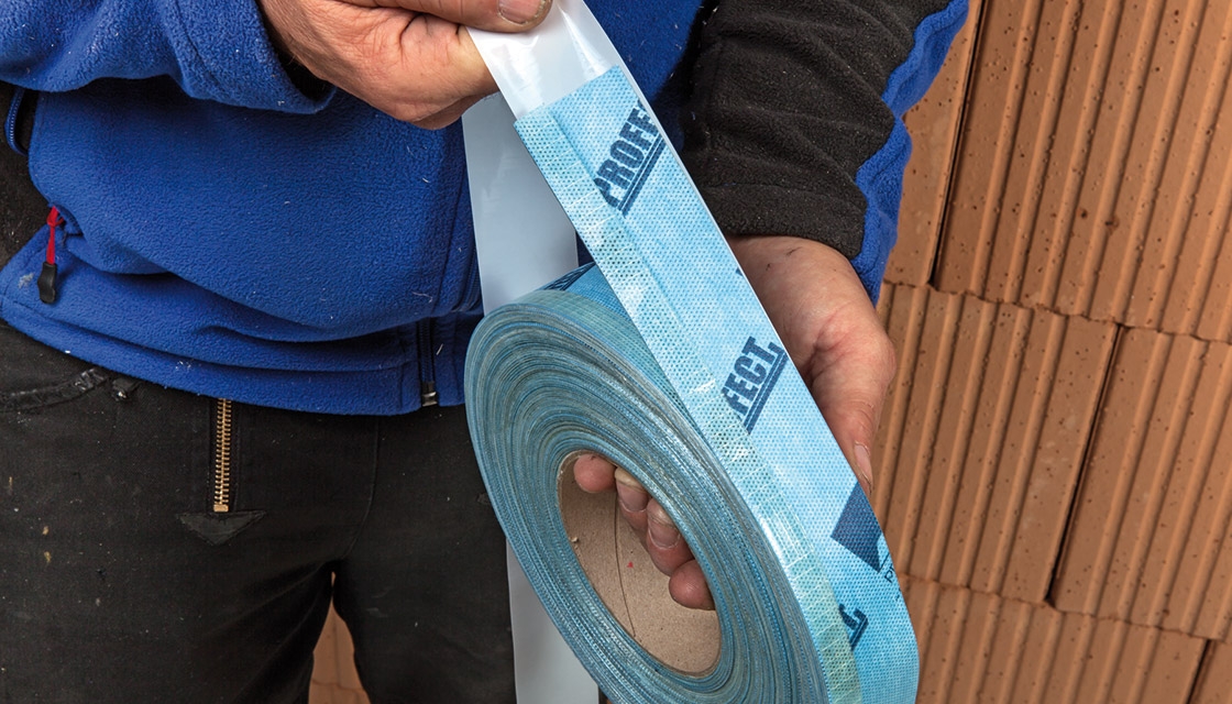 Pro Clima launch pre-folded plasterable airtight tape Tescon Profect