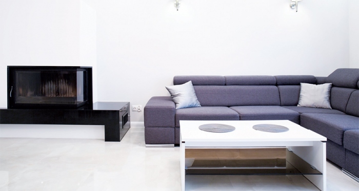 A living room plastered with Smet’s new Casea internal moisture regulating plaster