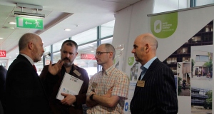 (l-r) Pictured at the 2013 Better Building conference are SEAI's Kevin O'Rourke, architect Joseph Little, airtightness consultant Gavin O'Sé and energy consultant Michael Hanratty