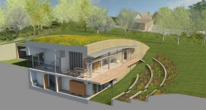 Cotswolds passive house to merge prehistoric & avant garde efficiency