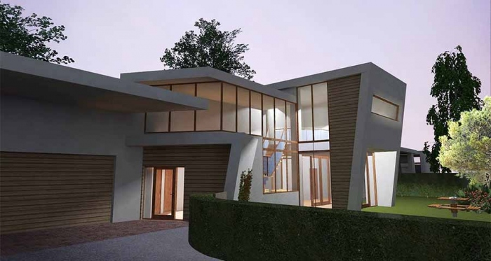 An illustration of private passive house in Oxfordshire designed by APD, currently at planning stage