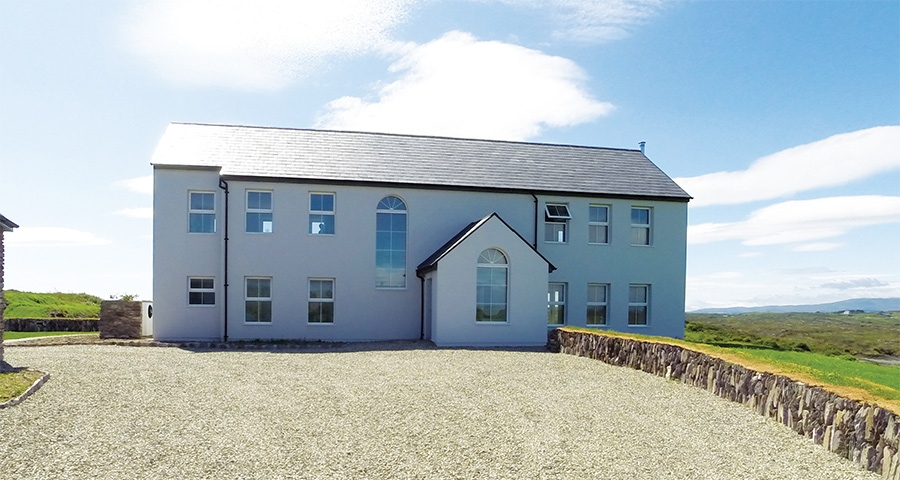 West Cork passive farmhouse mixes build methods
